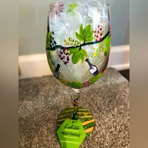 Lolita “Love my wine” glass